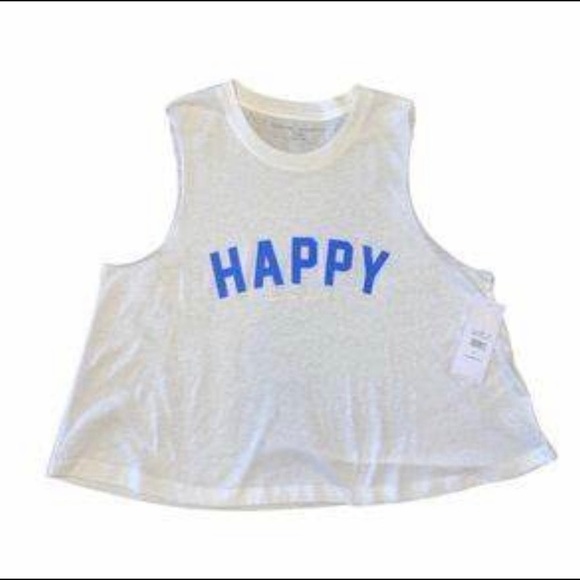 Spiritual Gangster Tops - Spiritual Gangster Happy Crop Tank